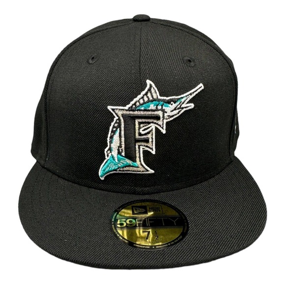 New Era 59Fifty Florida Marlins 1997 World Series Patch MLB Men's Sz 7-1/2